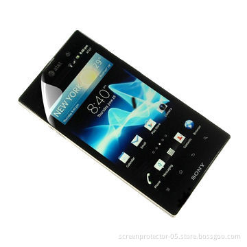 HD Anti-fingerprint Clear Screen Protector for Sony Xperia Ion, Made of Imported PET